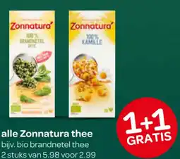 Spar Alle Zonnatura thee aanbieding