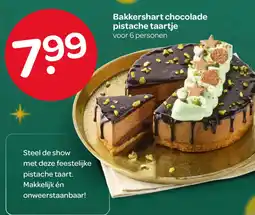 Spar Bakkershart chocolade pistache taartje aanbieding