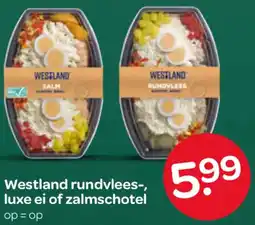 Spar Westland rundvlees, luxe ei of zalmschotel aanbieding