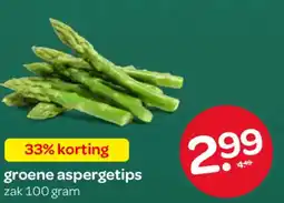 Spar Groene aspergetips aanbieding