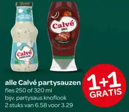 Spar Alle Calvé partysauzen aanbieding