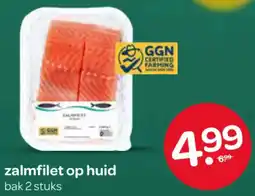 Spar Zalmfilet op huid aanbieding