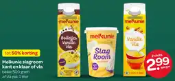 Spar Melkunie slagroom kant en klaar of vla aanbieding