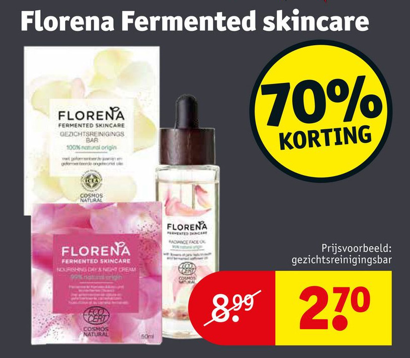 Florena Fermented skincare aanbieding bij Kruidvat