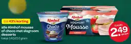 Spar Alle Almhof mousse of choco met slagroom desserts aanbieding