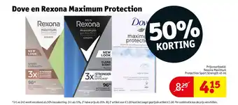 Kruidvat Dove en Rexona Maximum Protection aanbieding