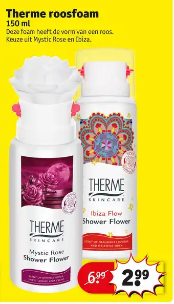 Kruidvat Therme roosfoam 150 ml aanbieding