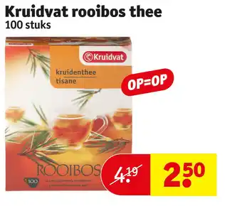 Kruidvat Kruidvat rooibos thee 100 stuks aanbieding