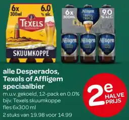 Spar Alle Desperados, Texels of Affligem speciaalbier aanbieding