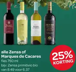 Spar Alle Zensa of Marques de Cacares aanbieding