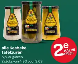 Spar Alle Kesbeke tafelzuren aanbieding