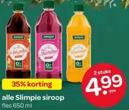 Spar Alle Slimpie siroop aanbieding