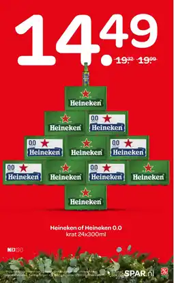Spar Heineken of Heineken 0.0 aanbieding