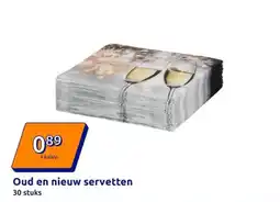 Action Oud en nieuw servetten aanbieding