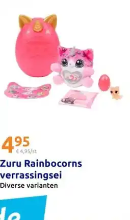Action Zuru Rainbocorns verrassingsei aanbieding