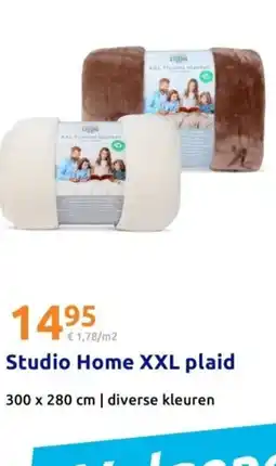 Action Studio Home XXL plaid aanbieding