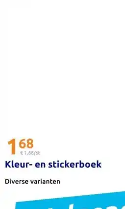 Action Kleur en stickerboek aanbieding