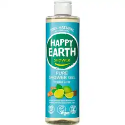 Etos Happy Earth Cedar Lime 100% Natuurlijke Douchegel 300 ML aanbieding