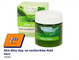 Action Skin Bliss dag en nachtcrème Aloë Vera aanbieding