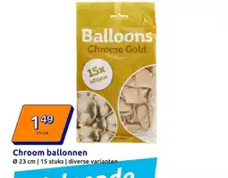 Action Chroom ballonnen aanbieding