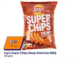Action Lay's Super Chips Deep American BBQ aanbieding