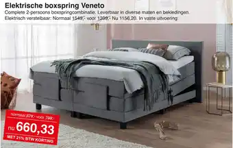 Woonsquare Elektrische boxspring Veneto aanbieding