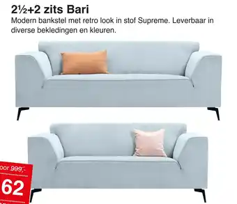 Woonsquare 2,5+2 zits Bari aanbieding