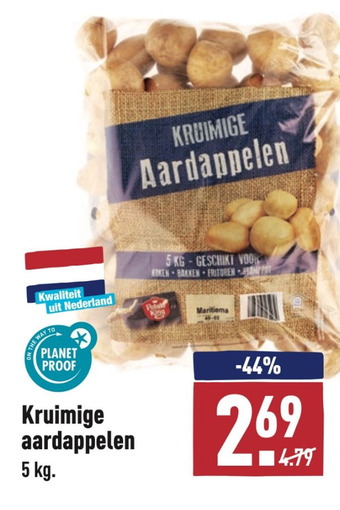 ALDI Kruimige aardappelen aanbieding