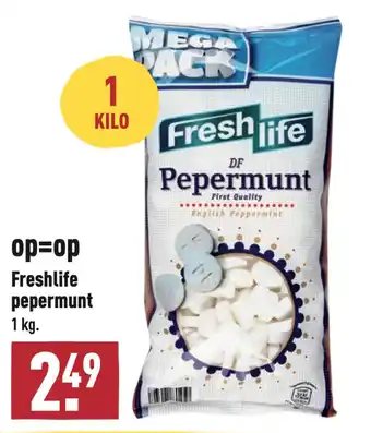 ALDI Freshlife pepermunt aanbieding