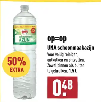 ALDI UNA schoonmaakazijn aanbieding