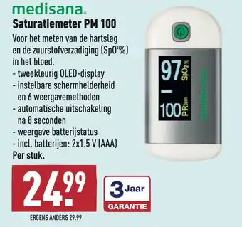 ALDI Medisana Saturatiemeter Pm 100 aanbieding