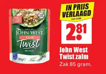 Dirk John West Twist zalm aanbieding