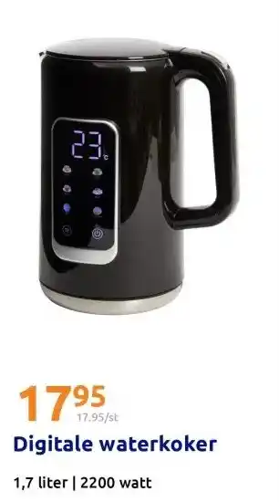 Action Digitale waterkoker aanbieding
