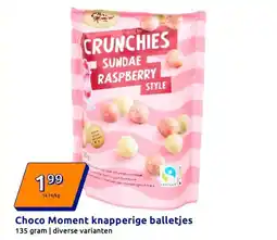 Action Choco Moment knapperige balletjes aanbieding