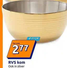 Action RVS kom aanbieding