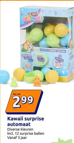 Action Kawaii surprise automaat aanbieding