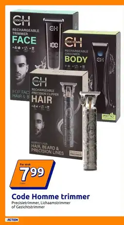 Action Code Homme trimmer aanbieding