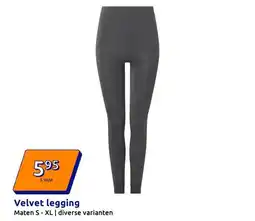 Action Velvet legging aanbieding