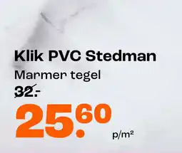 Kwantum Klik PVC Stedman aanbieding