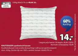 Jysk Knutseggen synthetisch kussen aanbieding