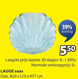 Jysk Lauge vaas aanbieding