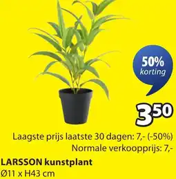 Jysk Larsson kunstplant aanbieding