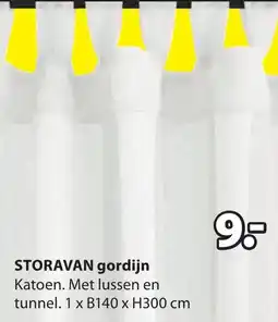 Jysk Storavan gordijn aanbieding