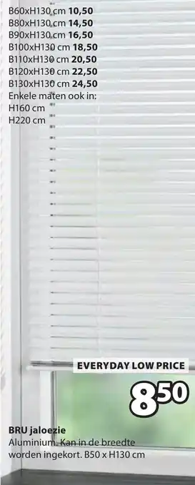 Jysk Bru jaloezie aanbieding