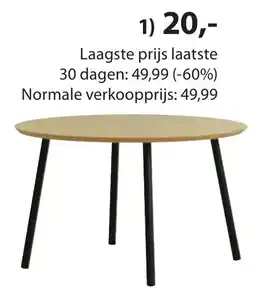 Jysk Nybo salontafel aanbieding