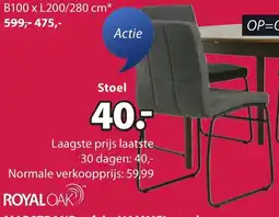 Jysk Royal oak Hammel stoelen aanbieding