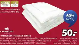Jysk Kronborg Okshornet synthetisch dekbed aanbieding