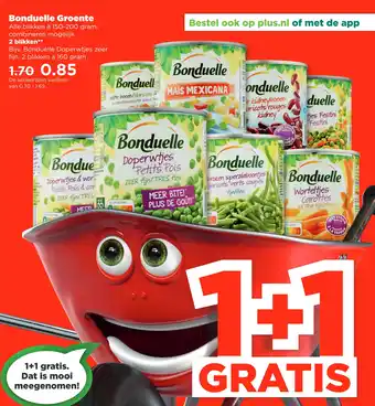 PLUS Bonduelle Groente aanbieding