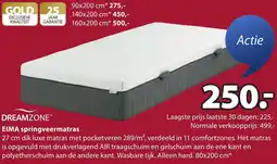 Jysk Dreamzone Eima springveermatras aanbieding