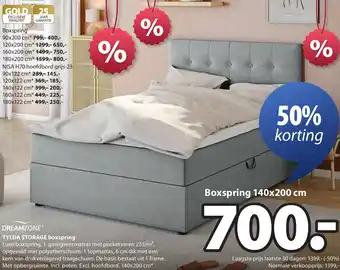 Jysk Dreamzone Tylda storage boxspring aanbieding